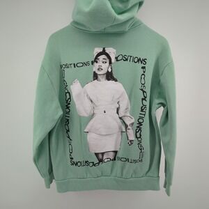 Ariana Grande Positions Hoodie Sweatshirt Pastel Mint Green Size Small Concert‎